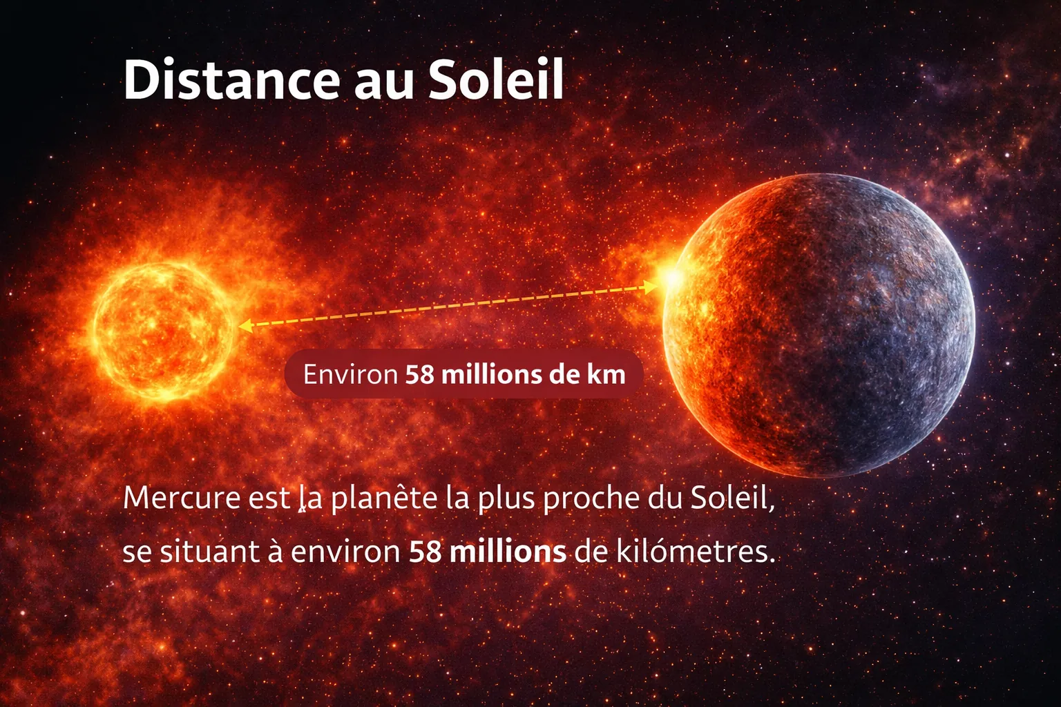 Distance de Mercure au Soleil