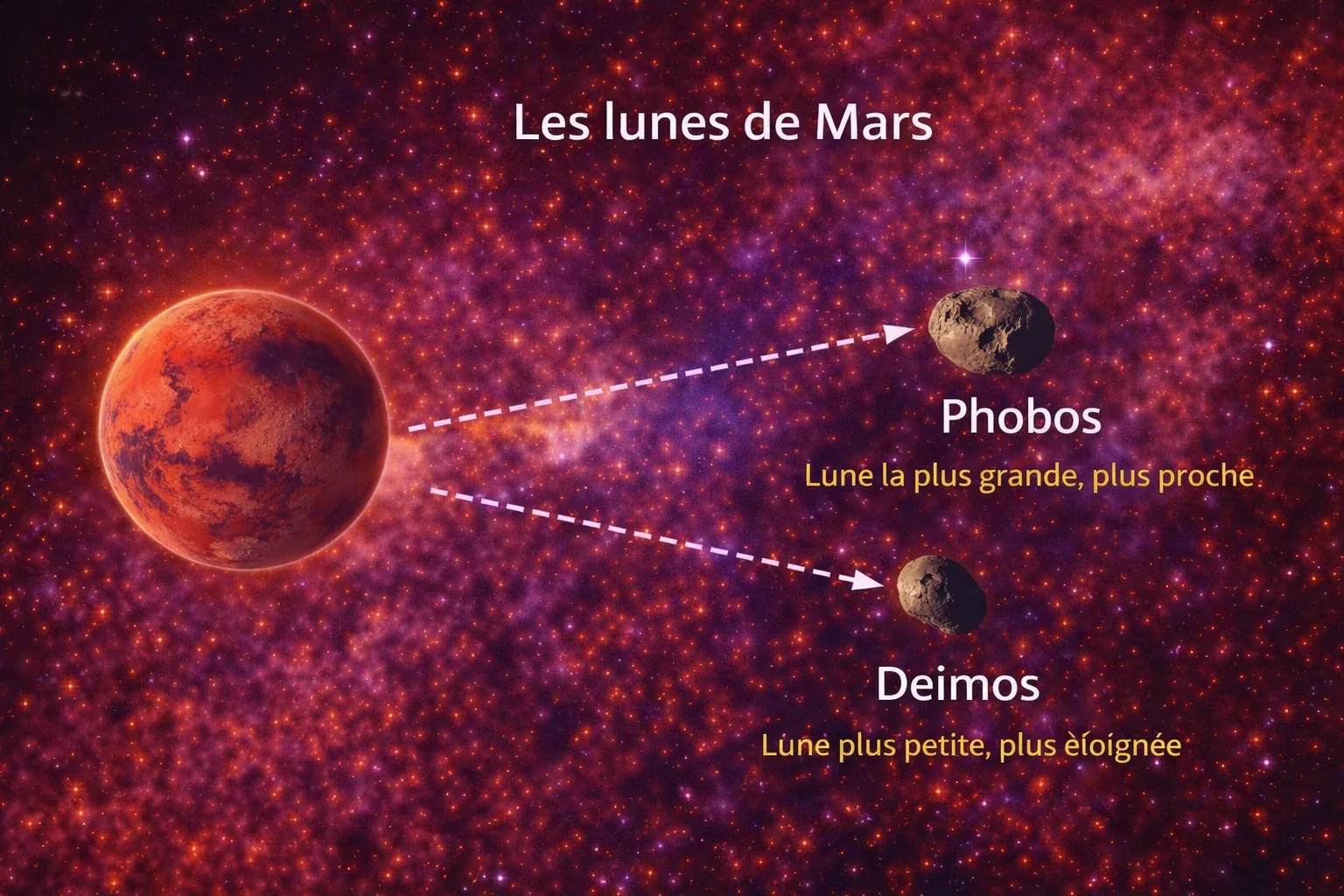 Les lunes de Mars