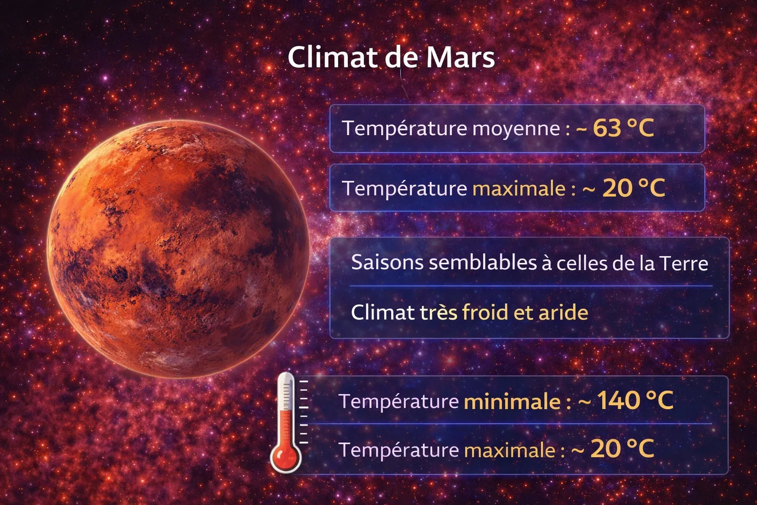 Température de Mars