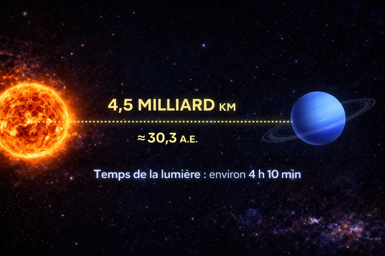 Distance de Neptune au Soleil